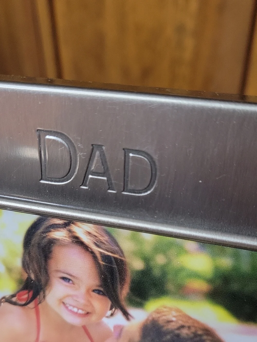Hallmark Vintagen Silver Metal DAD XOXO 4X6 Picture Frame